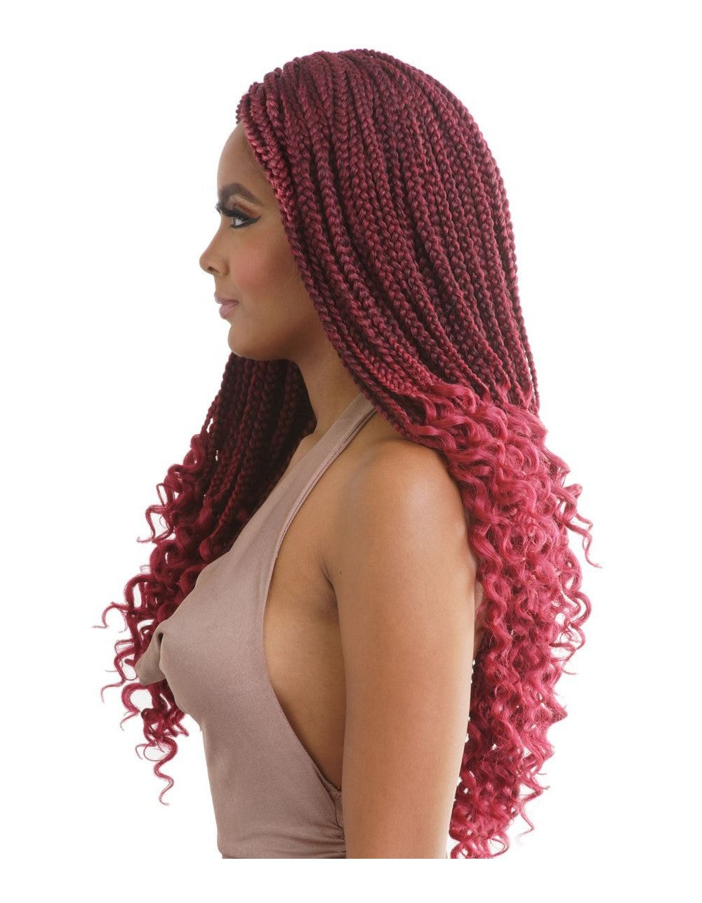 AFRI-NAPTURAL TWB101 - CURLY ENDS BOX BRAID 18"