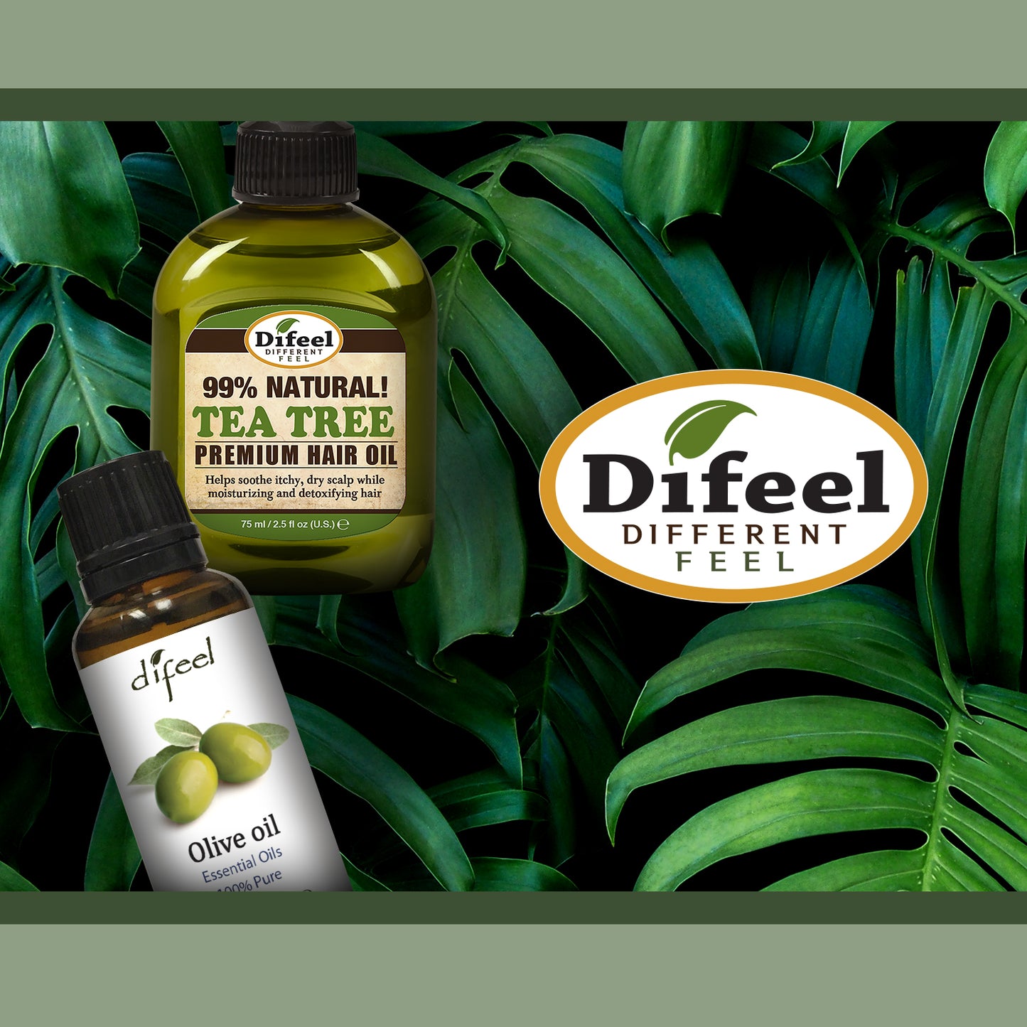Difeel Premium 99% Natural Castor Hair Oil 8 oz.