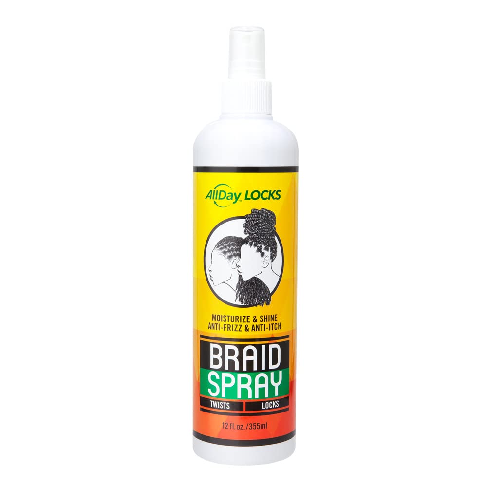 All Day Locks Braid Spray | Alleviates Itchy & Dry Scalp | 12 oz