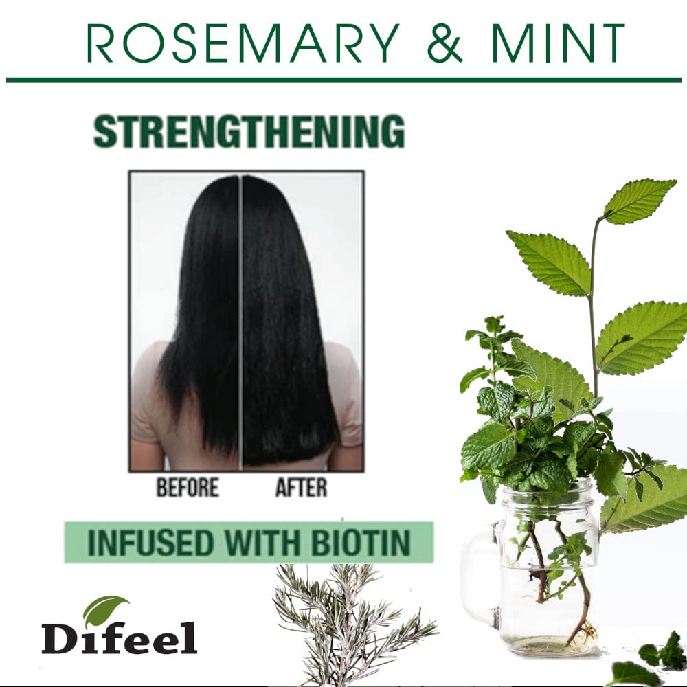 Difeel Rosemary and Mint Premium Hair Oil with Biotin 7.1 oz