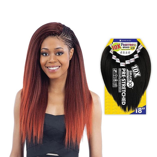 Freetress Shake-N-Go Pre-Stretched Synthetic Braids 10X | 18" - 28"