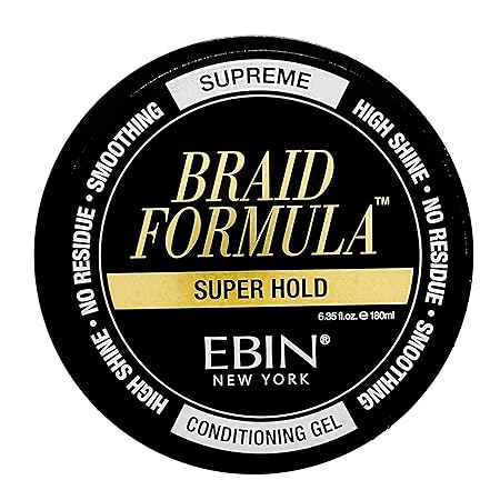 EBIN NEW YORK Braid Formula Conditioning Gel, Super Hold, 6.35 Oz
