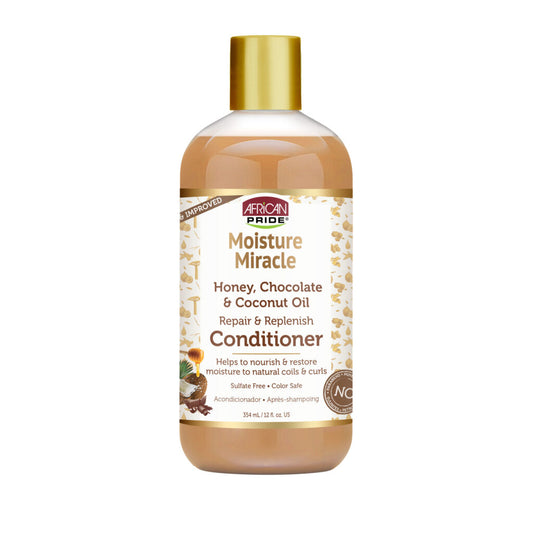 MOISTURE MIRACLE HONEY, CHOCOLATE & COCONUT OIL CONDITIONER, 12OZ