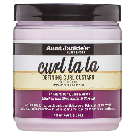 Aunt Jackie's Curl La La Moisturizing Shine Enhancing Hair Defining Custard Cream