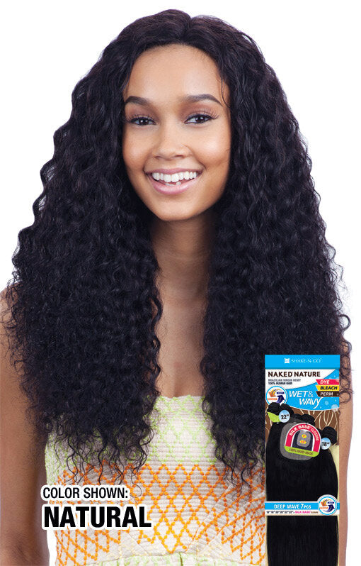 NAKED NATURE WET AND WAVY DEEP WAVE 7PCS (18"/20"/22")