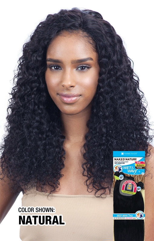 NAKED NATURE WET AND WAVY DEEP WAVE 7PCS (14"/16"/18")
