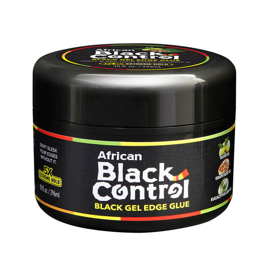 African Black Control BLACK GEL EDGE GLUE 10 fl. oz