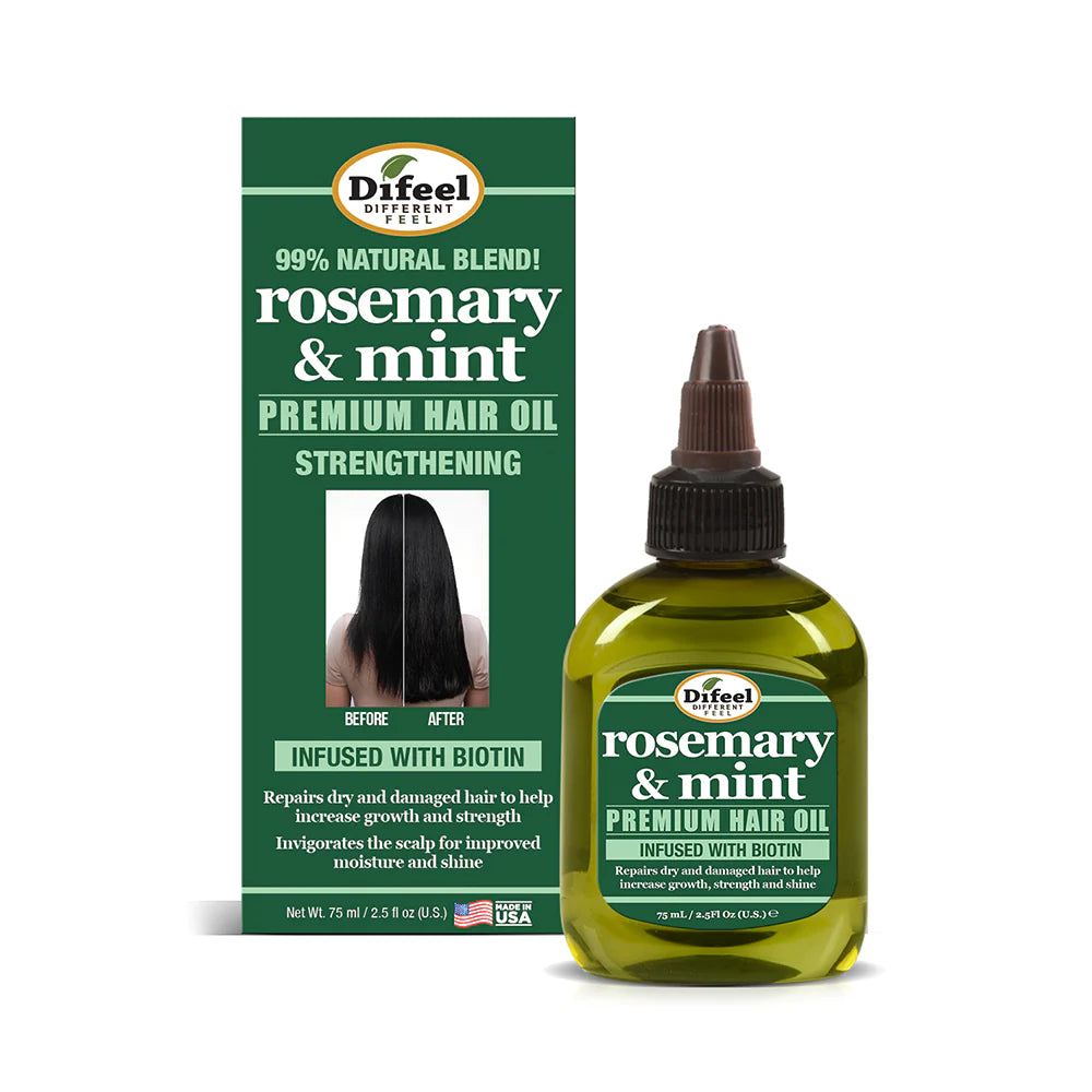 DIFEEL ROSEMARY AND MINT PREMIUM HAIR OIL WITH BIOTIN 2.5 oz