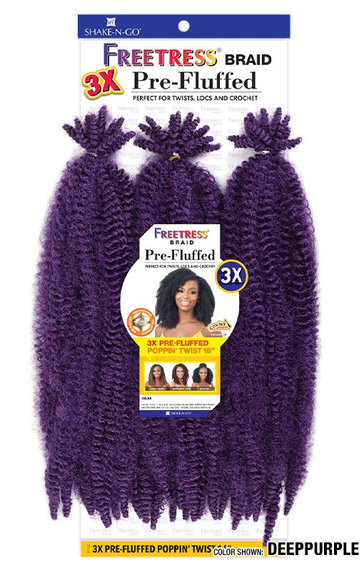 FREETRESS 3X PRE-FLUFFED POPPIN' TWIST 16"