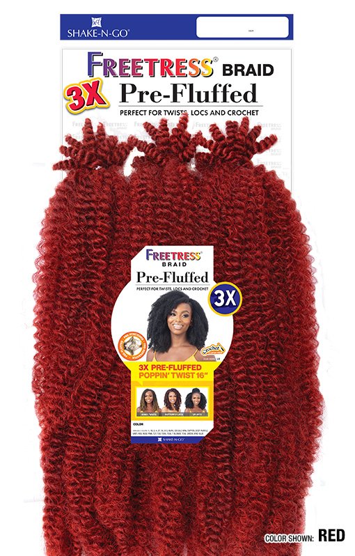 FREETRESS 3X PRE-FLUFFED POPPIN' TWIST 16"