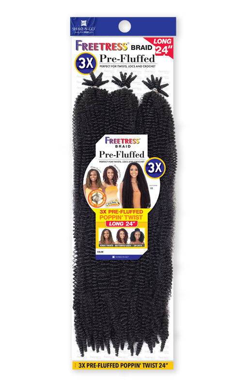 FREETRESS 3X PRE-FLUFFED POPPIN' TWIST 24"