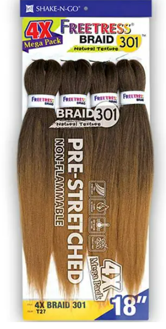 Freetress Shake-N-Go Pre-Stretched Synthetic Braids 4X 18"