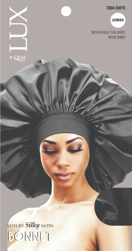 JUMBO LUXURY SILKY SATIN BONNET - SOLID