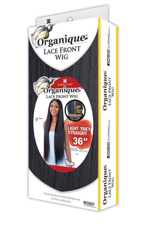 LIGHT YAKY STRAIGHT 36" ORGANIQUE LACE FRONT